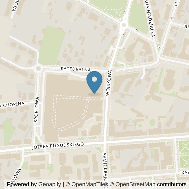 Map: location of CityFit Siedlce Galeria Siedlce in Siedlce