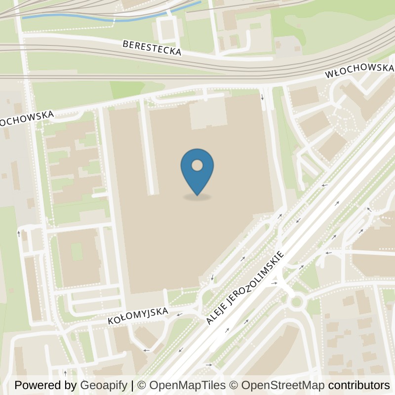 Map: location of CityFit Warszawa Atrium Reduta in Warszawa