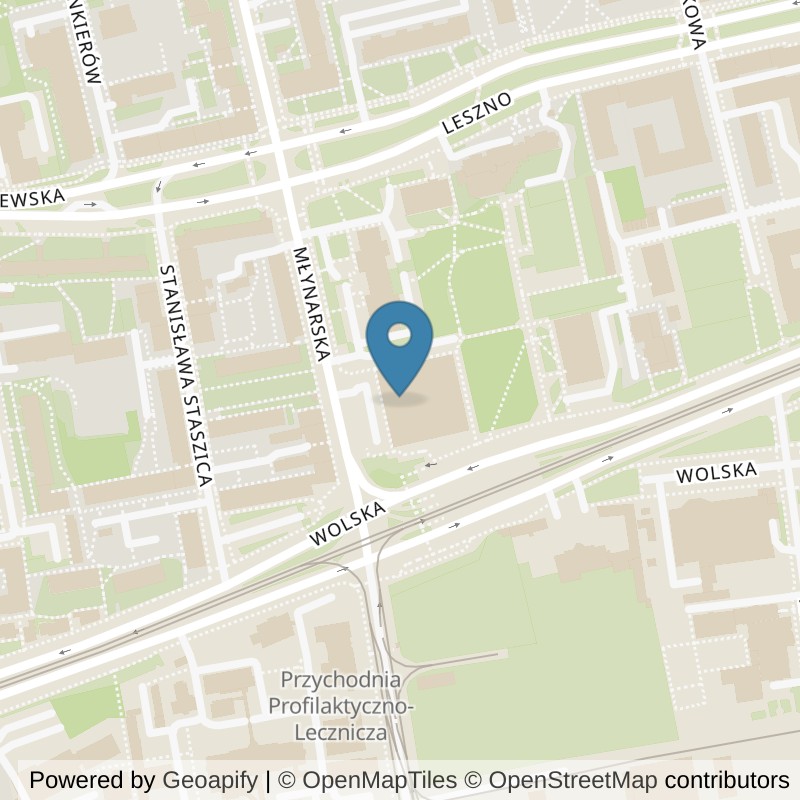 Map: location of CityFit Warszawa PDT Wola in Warszawa