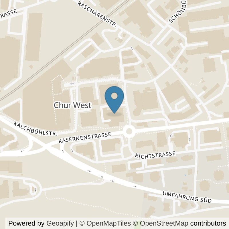 Map: location of clever fit Chur in Chur