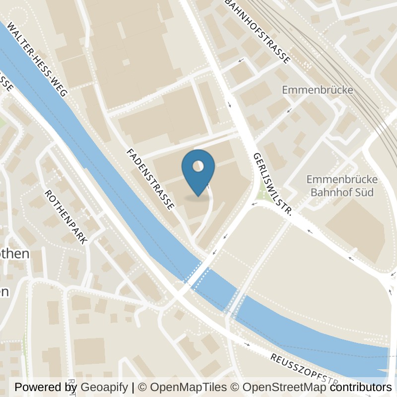 Map: location of clever fit Emmenbrücke in Emmenbrücke