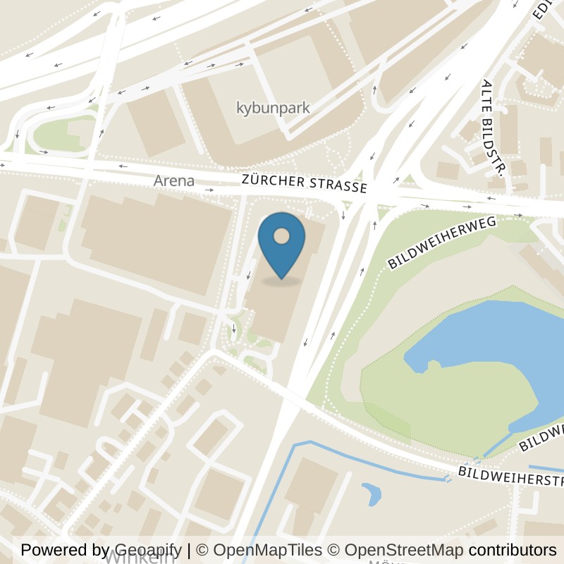Map: location of clever fit St. Gallen in St. Gallen