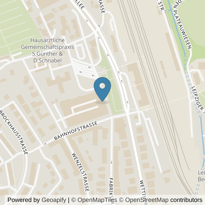 Map: location of clever fit Altenburg in Altenburg