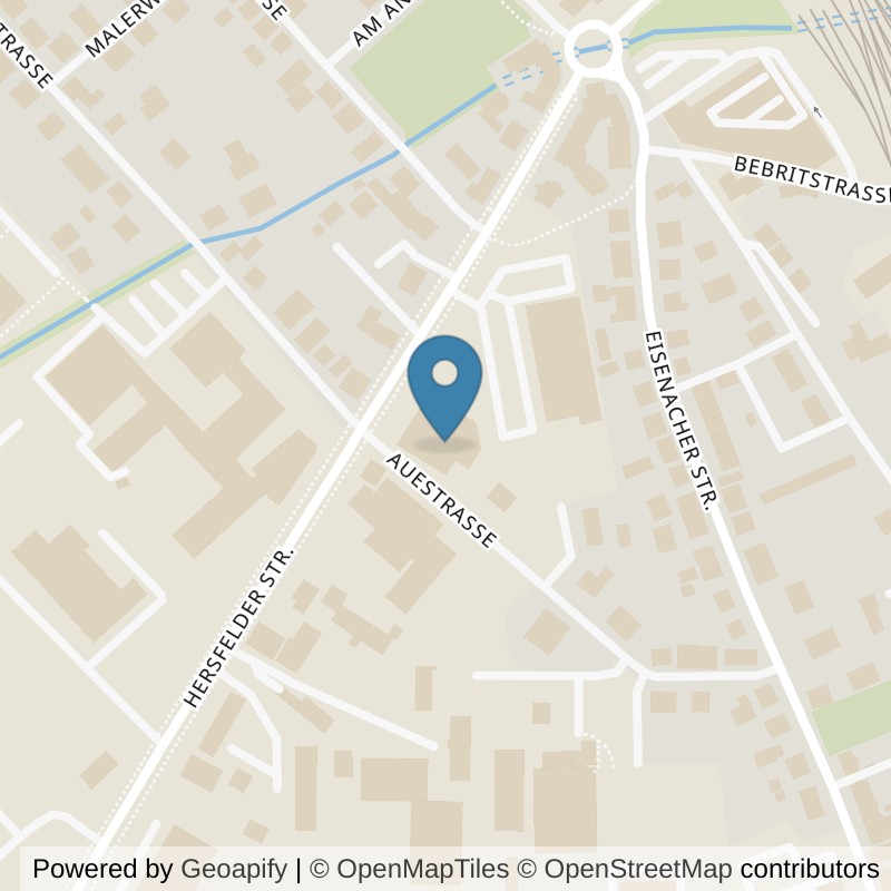 Map: location of clever fit Bebra in Bebra