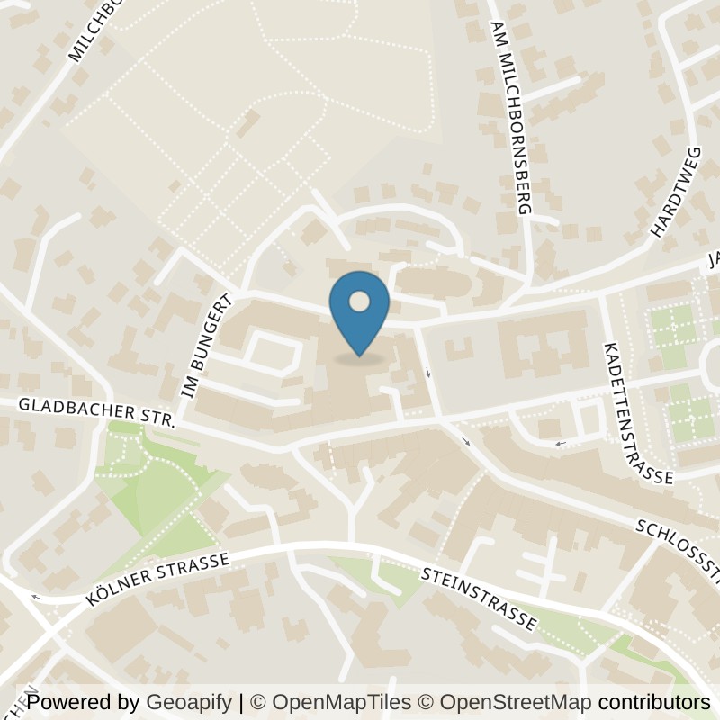 Map: location of clever fit Bergisch Gladbach-Bensberg in Bergisch Gladbach