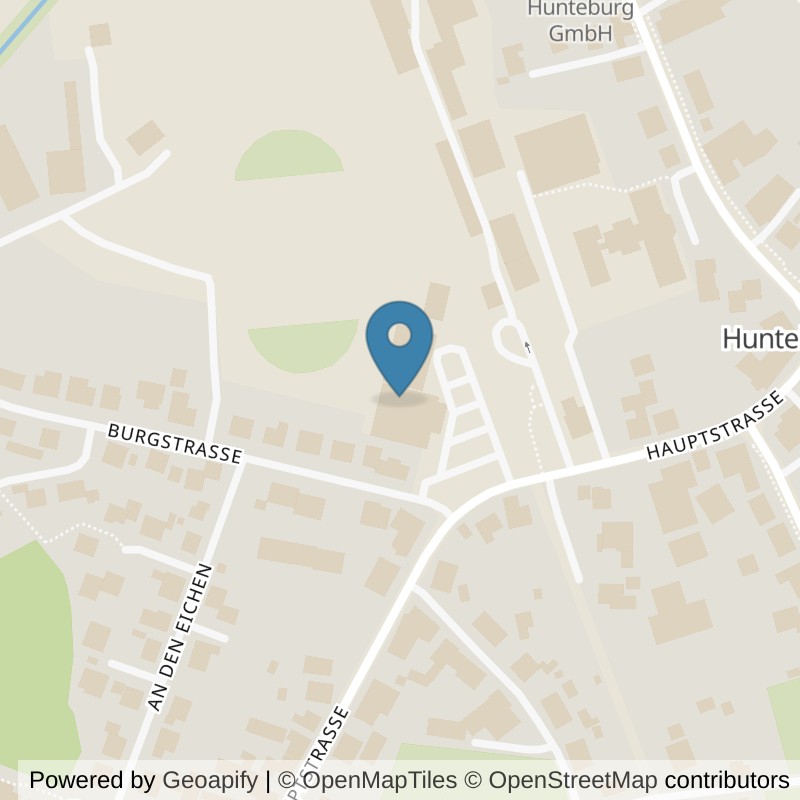 Map: location of clever fit Bohmte-Hunteburg in Bohmte