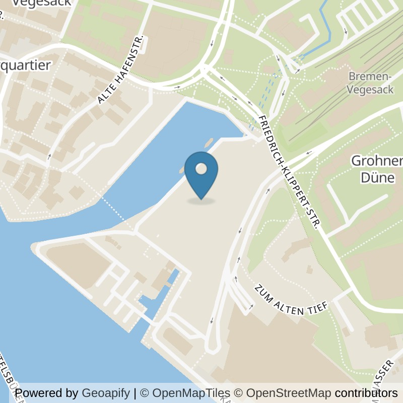 Map: location of clever fit Bremen-Vegesack in Bremen