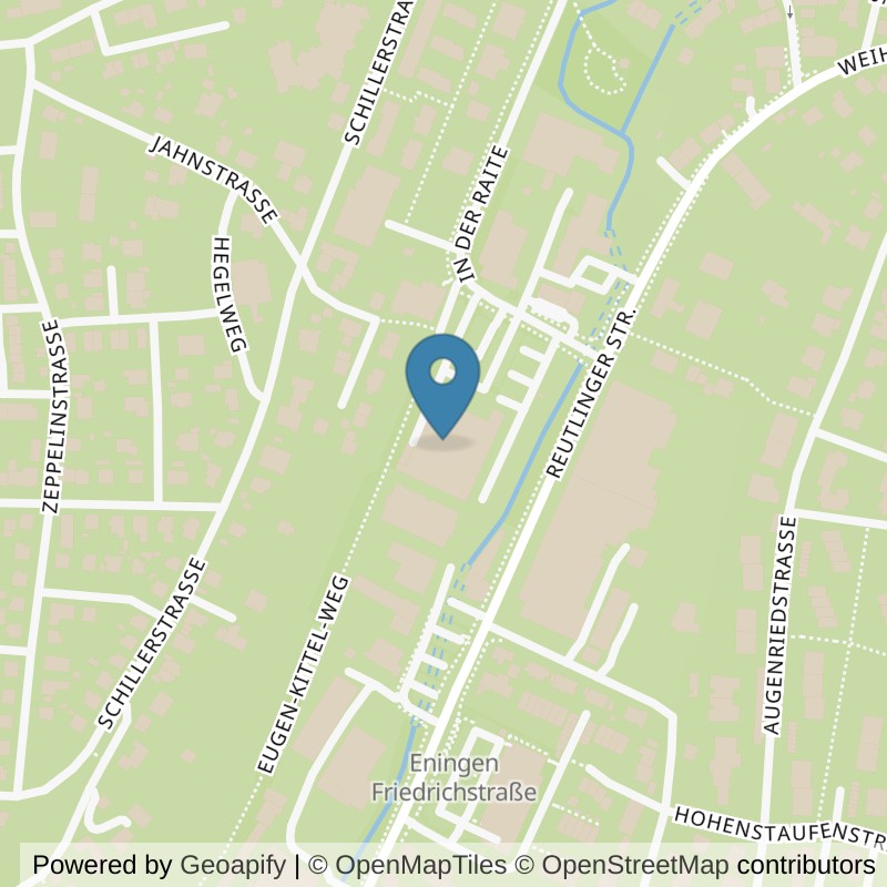 Map: location of clever fit Eningen in Eningen