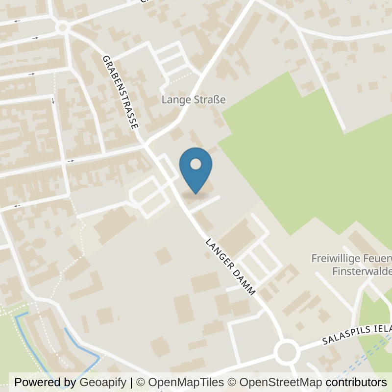 Map: location of clever fit Finsterwalde in Finsterwalde
