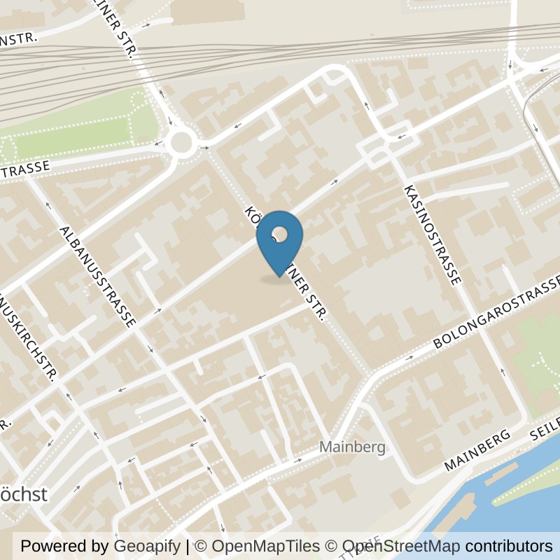 Map: location of clever fit Frankfurt Höchst in Frankfurt am Main / Höchst