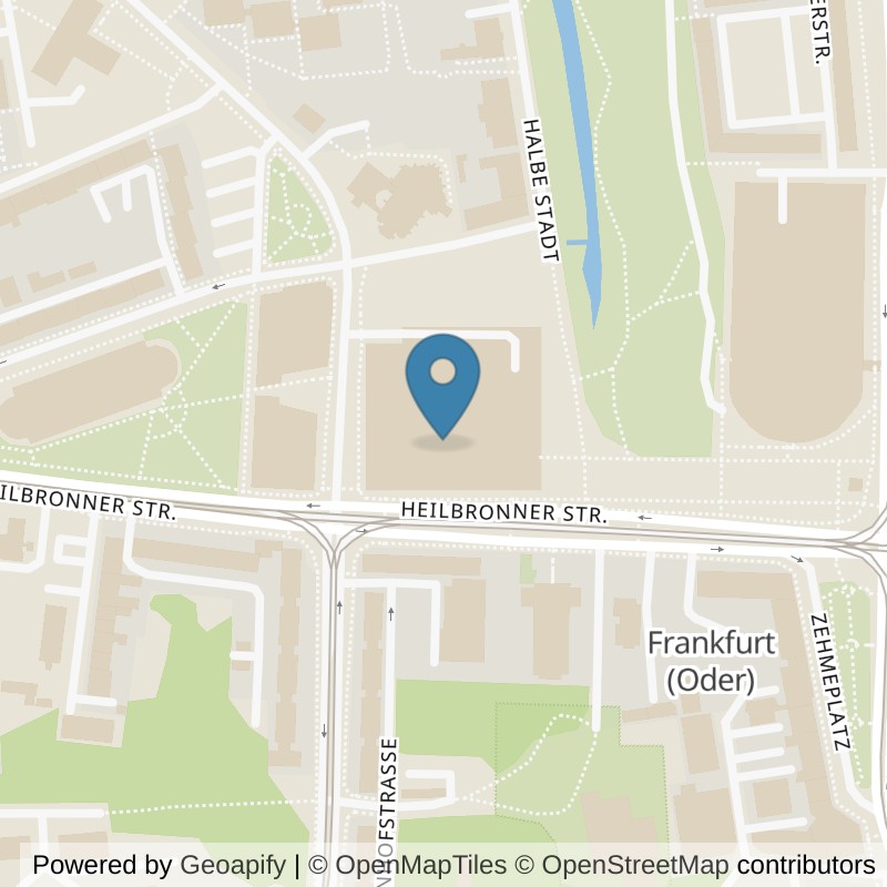 Map: location of clever fit Frankfurt (Oder) in Frankfurt (Oder)