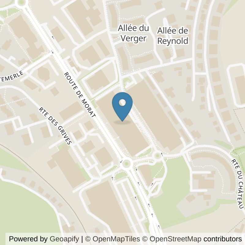 Map: location of clever fit Fribourg in Granges-Paccot