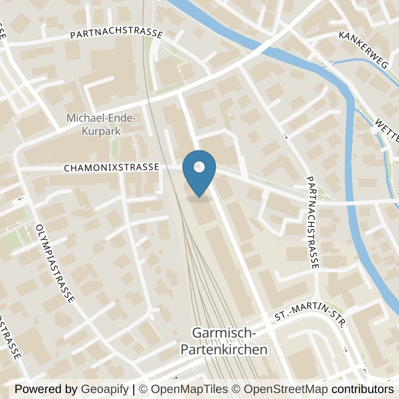 Map: location of clever fit Garmisch-Partenkirchen in Garmisch-Partenkirchen