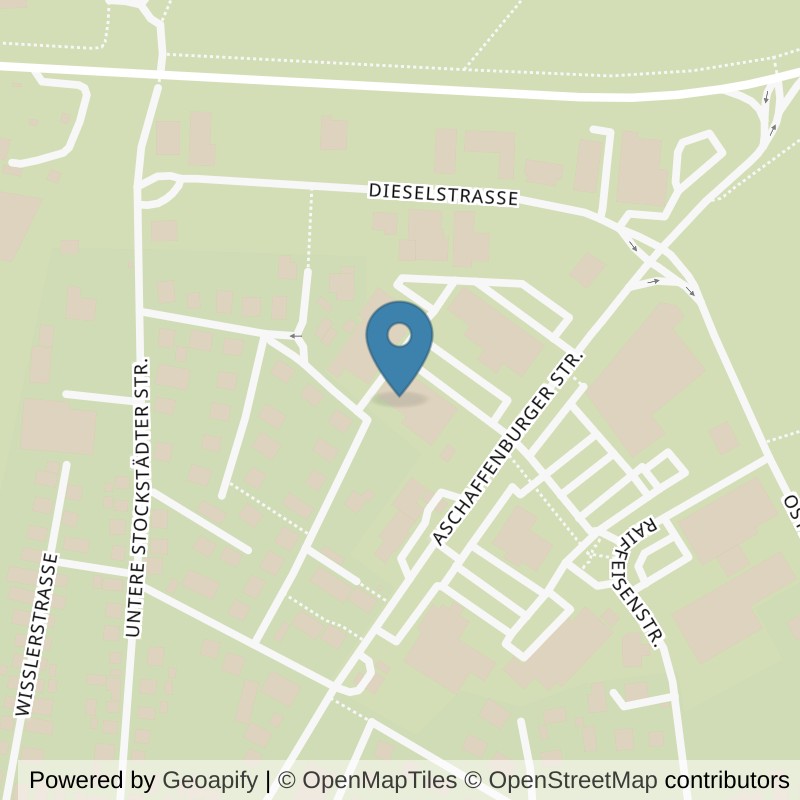 Map: location of clever fit Großostheim in Großostheim