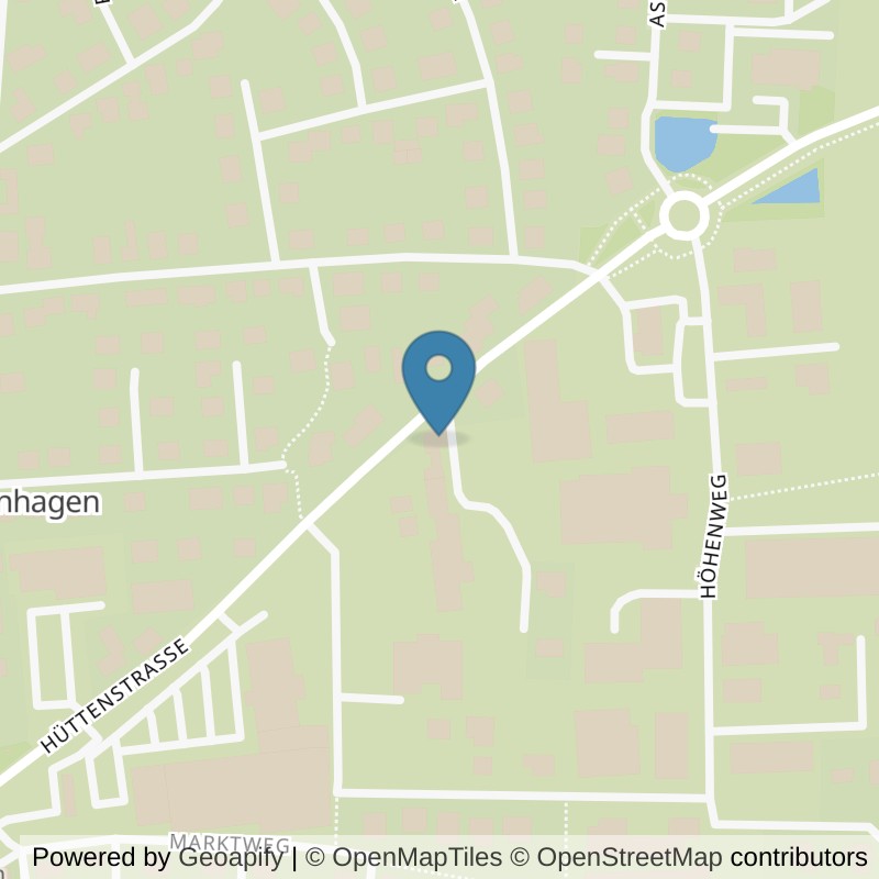 Map: location of clever fit Hagen am Teutoburger Wald in Hagen am Teutoburger Wald