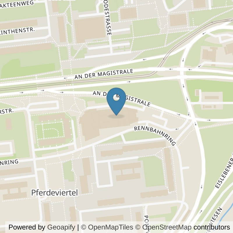 Map: location of clever fit Halle-Neustadt in Halle (Saale)