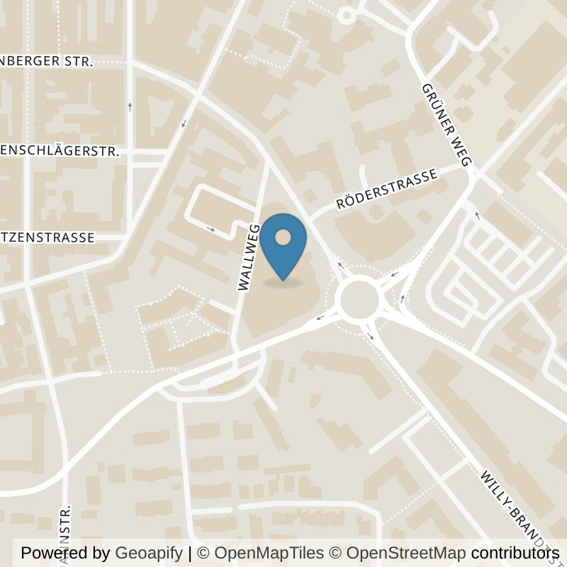 Map: location of clever fit Hanau-Mitte in Hanau