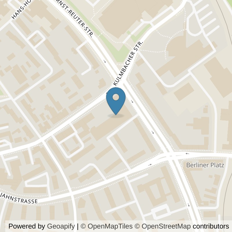 Map: location of clever fit Hof in Hof