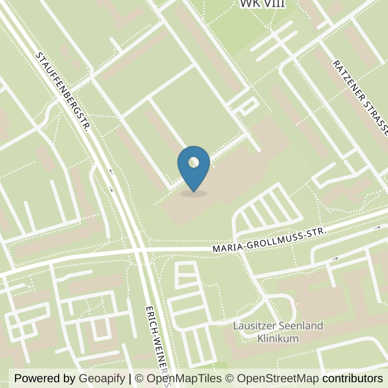 Map: location of clever fit Hoyerswerda in Hoyerswerda