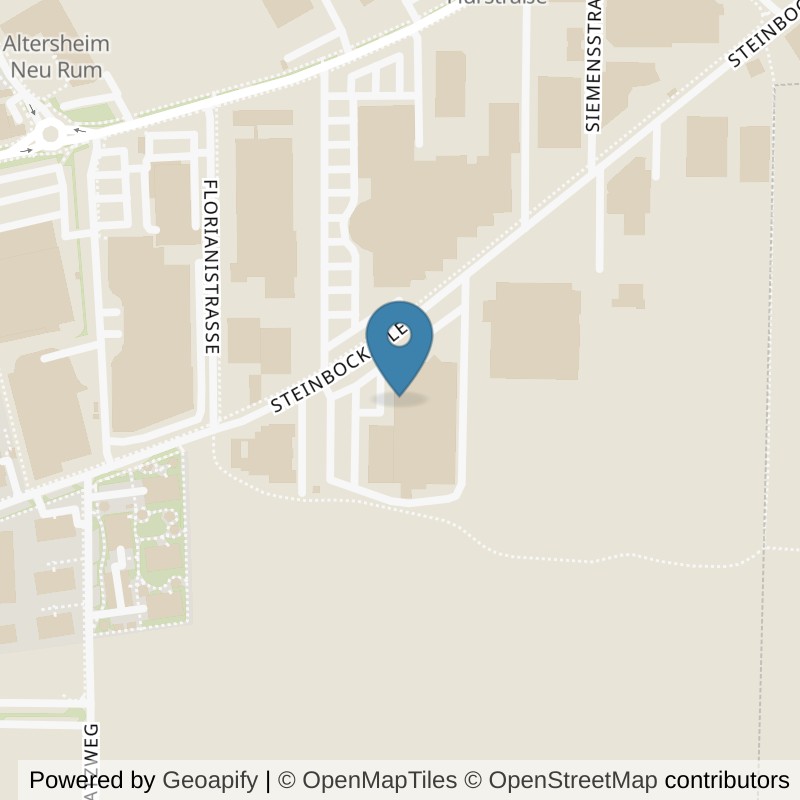 Map: location of clever fit Innsbruck-Rum in Rum