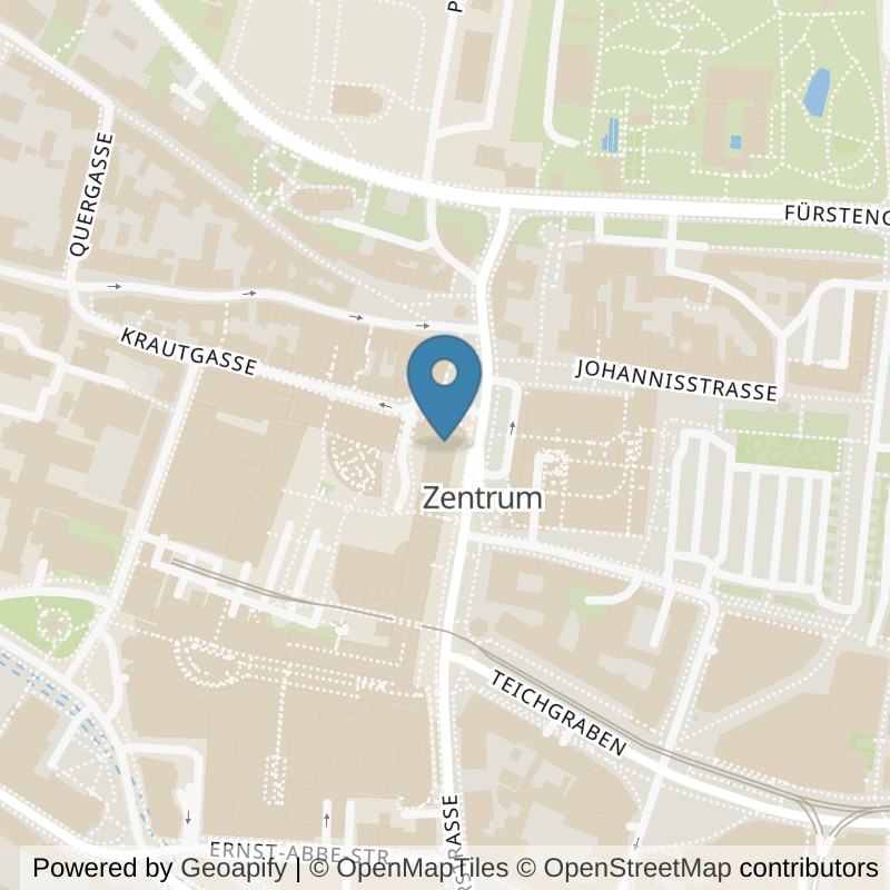 Map: location of clever fit Jena in Jena