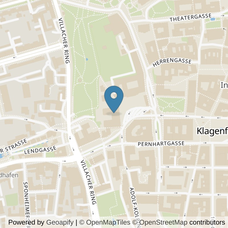 Map: location of clever fit Klagenfurt Zentrum in Klagenfurt am Wörthersee