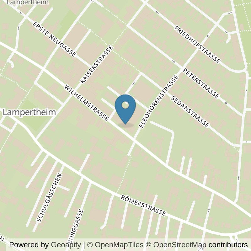 Map: location of clever fit Lampertheim in Lampertheim