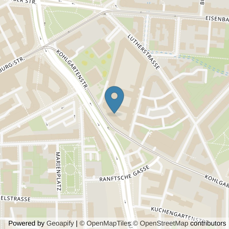 Map: location of clever fit Leipzig Mitte in Leipzig