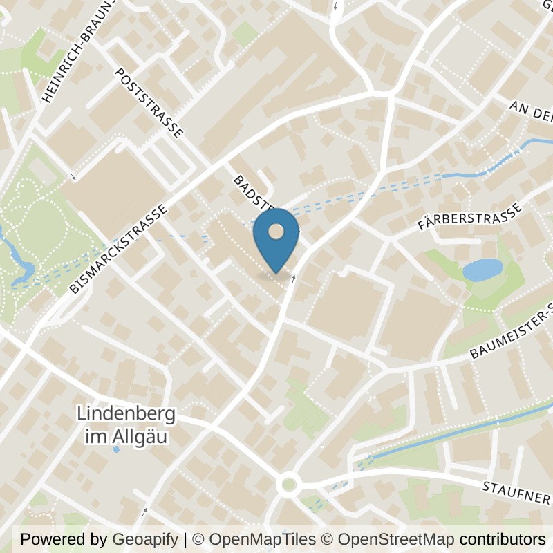 Map: location of clever fit Lindenberg in Lindenberg