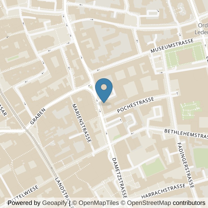 Map: location of clever fit Linz-Zentrum in Linz