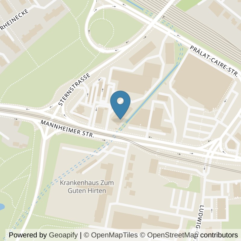 Map: location of clever fit Ludwigshafen in Ludwigshafen am Rhein