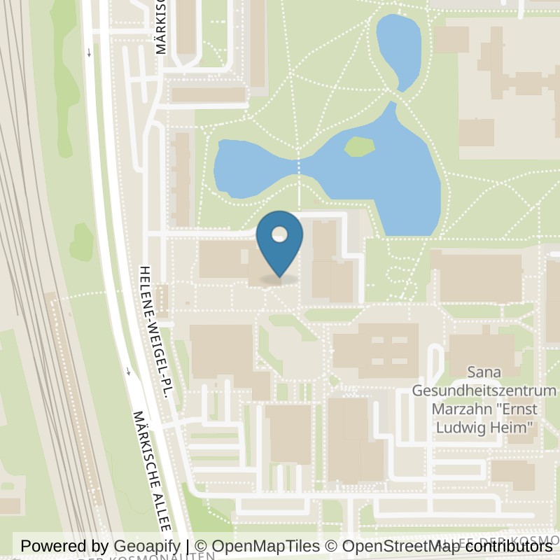 Map: location of clever fit Berlin-Marzahn in Berlin