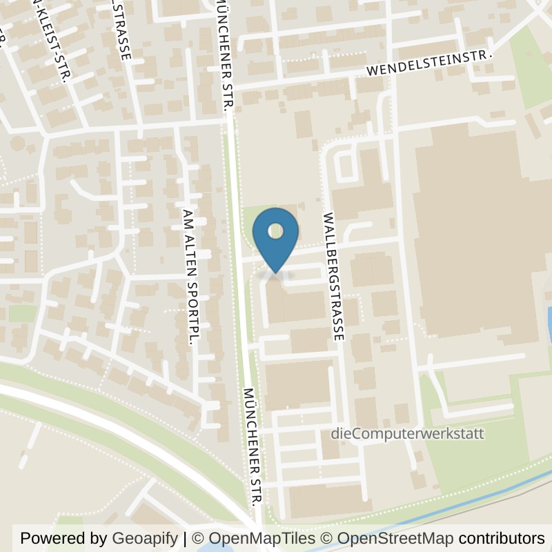 Map: location of clever fit Mering in Mering