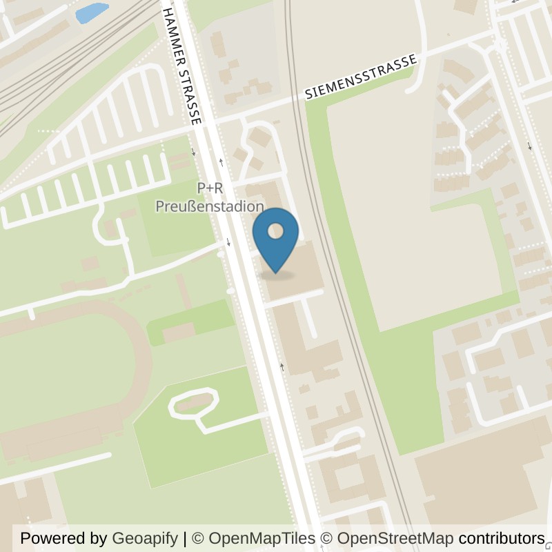 Map: location of clever fit Münster Süd in Münster