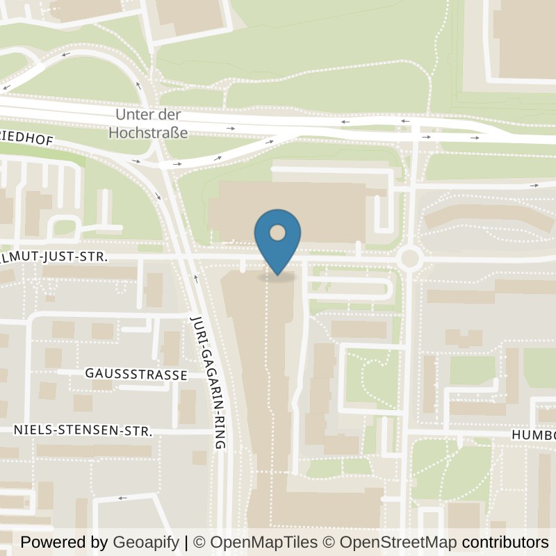 Map: location of clever fit Neubrandenburg in Neubrandenburg