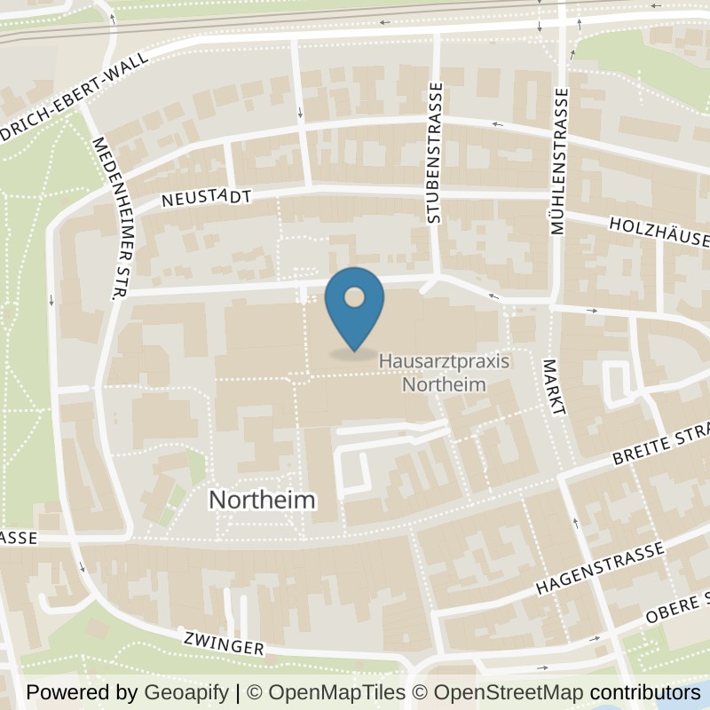 Map: location of clever fit Northeim in Northeim