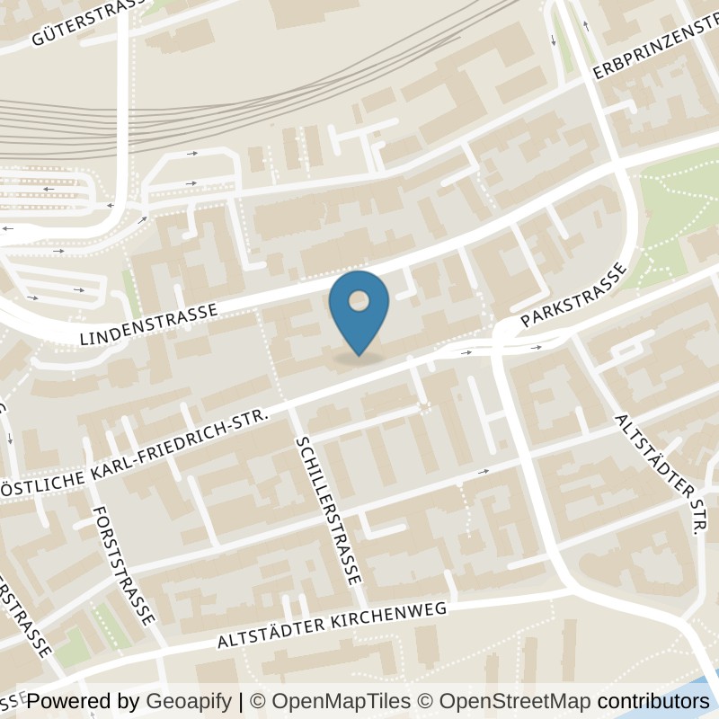 Map: location of clever fit Pforzheim in Pforzheim