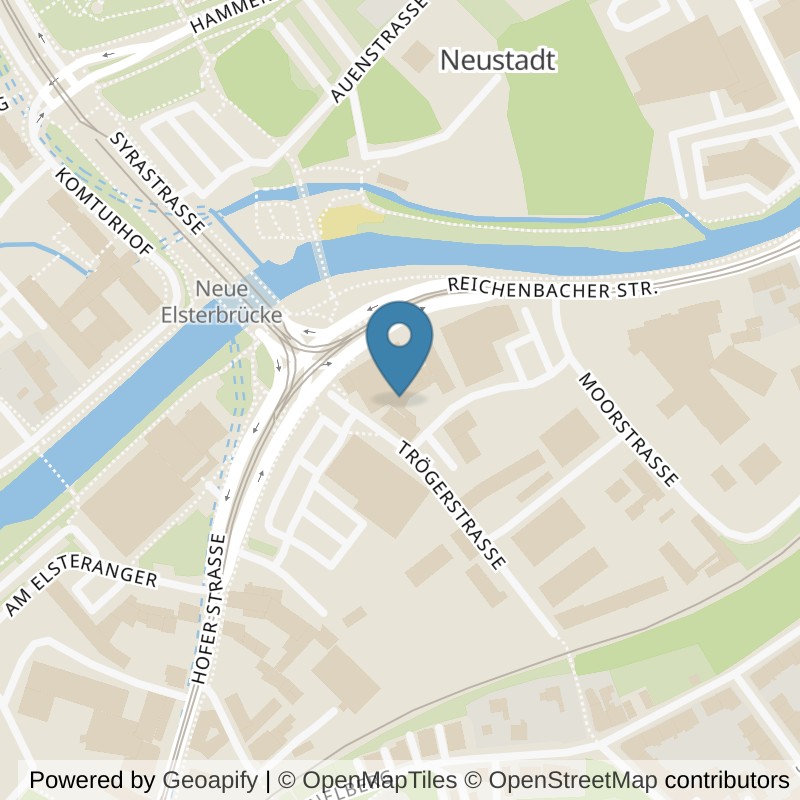 Map: location of clever fit Plauen in Plauen