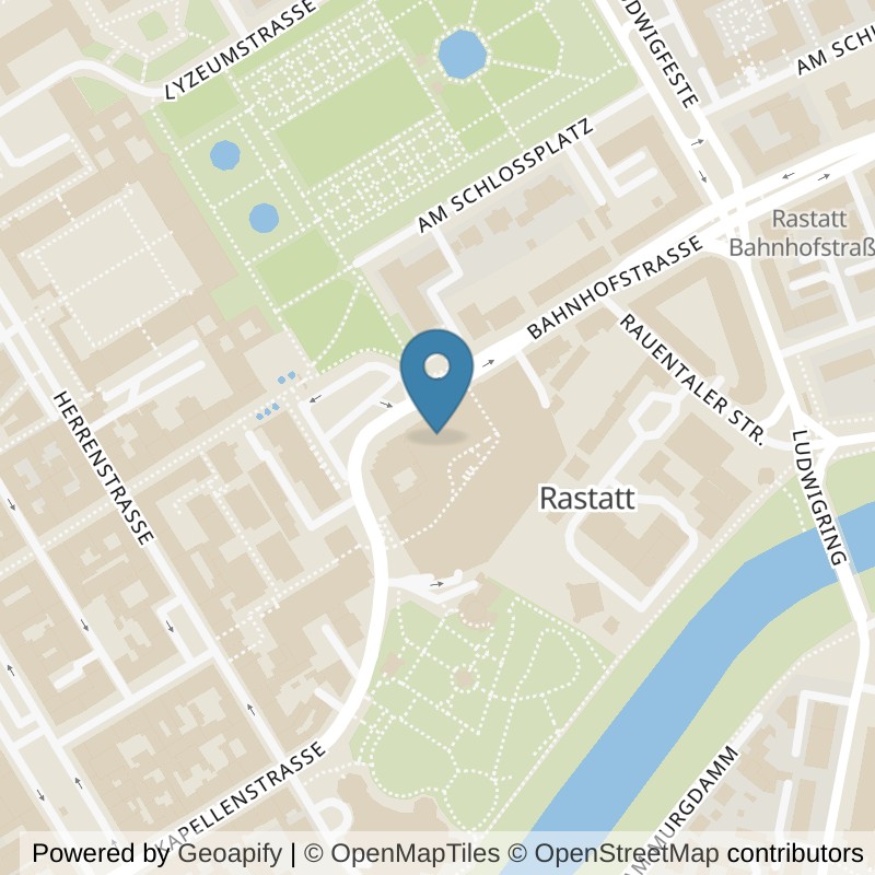 Map: location of clever fit Rastatt in Rastatt