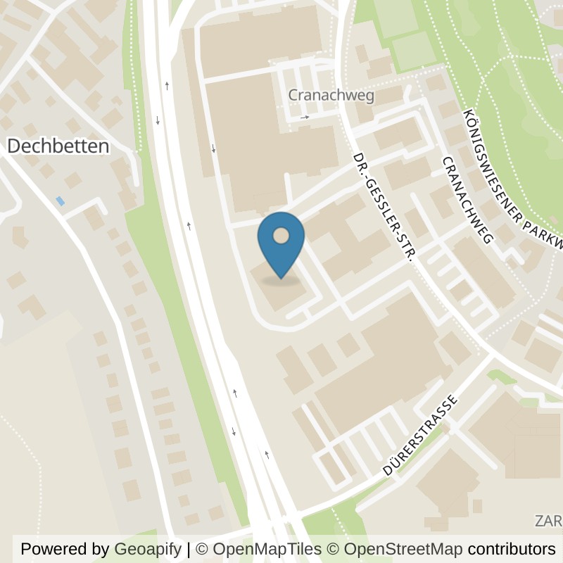 Map: location of clever fit Regensburg-Lichtenaür-Lindner-Gbr in Regensburg