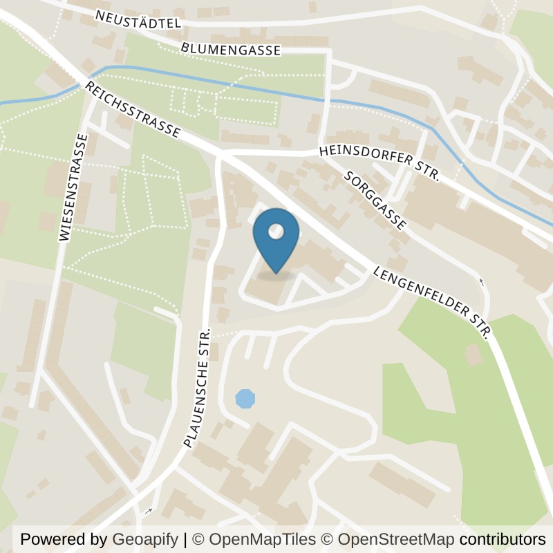 Map: location of clever fit Reichenbach in Reichenbach