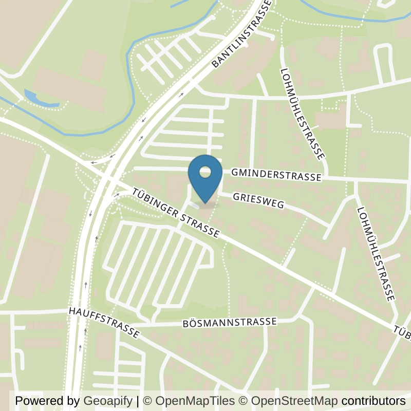 Map: location of clever fit Reutlingen THE GYM in Reutlingen