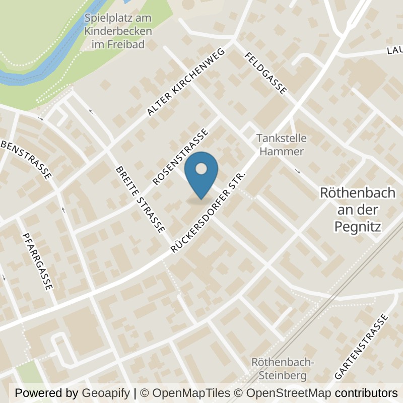 Map: location of clever fit Röthenbach a.d. Pegnitz in Röthenbach