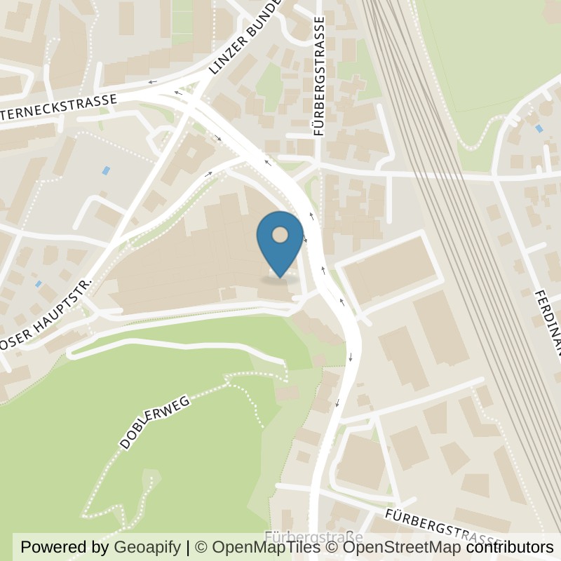 Map: location of clever fit Salzburg-Mitte Premium in Salzburg