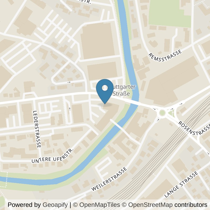 Map: location of clever fit Schorndorf in Schorndorf