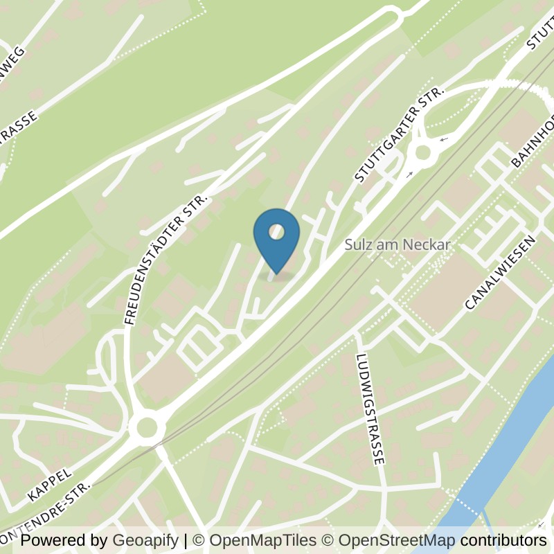 Map: location of clever fit Sulz am Neckar in Sulz