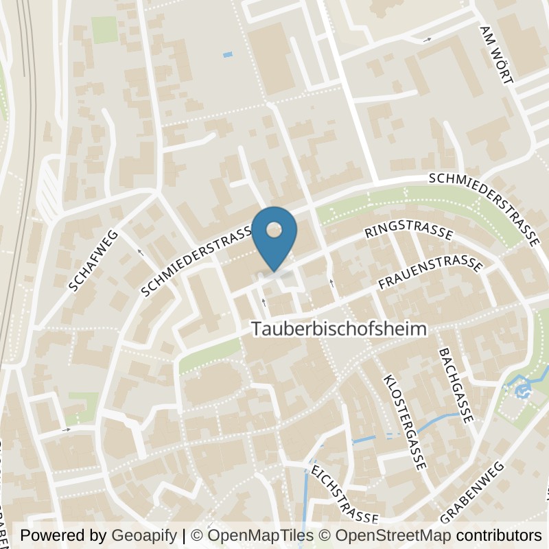 Map: location of clever fit Tauberbischofsheim in Tauberbischofsheim