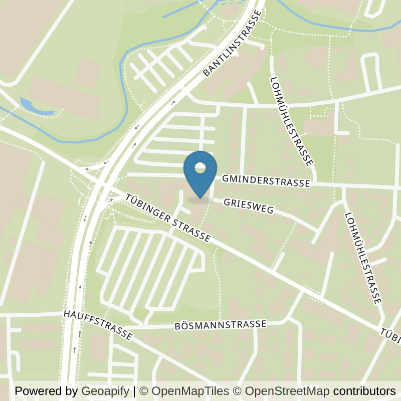 Map: location of clever fit The-Gym-Reutlingen in Reutlingen