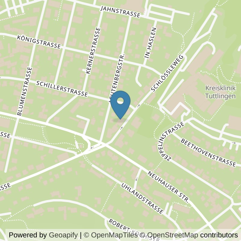 Map: location of clever fit Tuttlingen in Tuttlingen