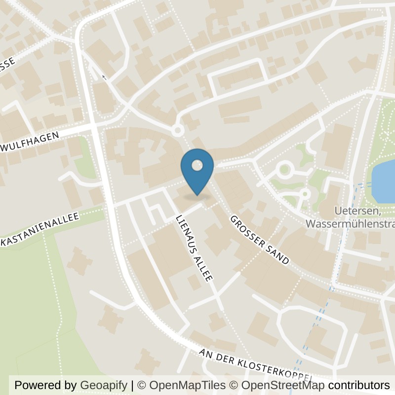 Map: location of clever fit Uetersen in Uetersen